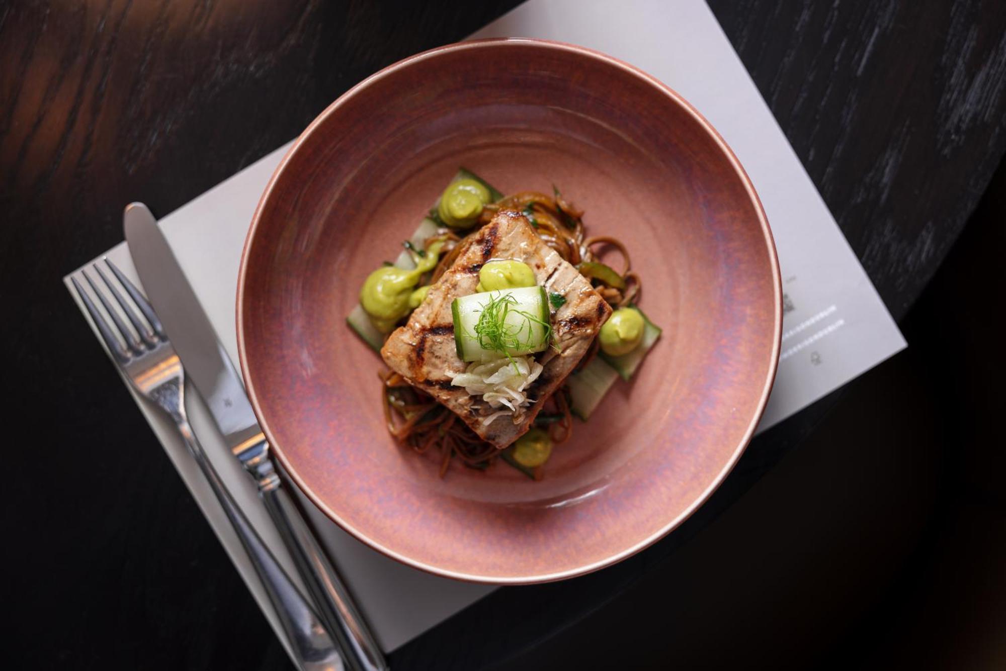 The Morrison Dublin, Curio Collection By Hilton Hotel Ngoại thất bức ảnh A dish at the restaurant
